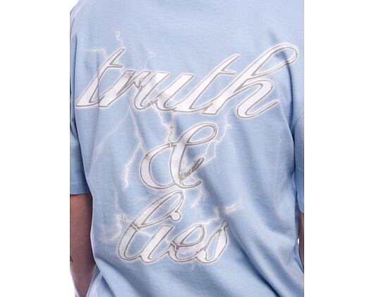 T-Shirt Karl Kani - Retro T&L Backprint Tee light - blue/white