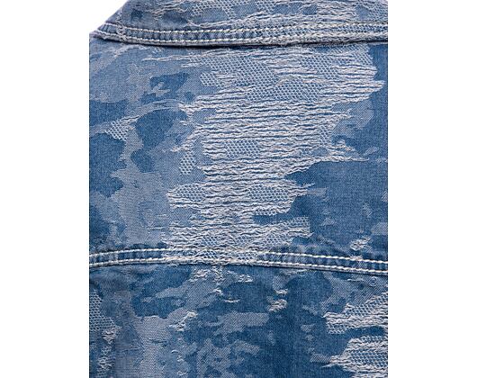 Jacke Karl Kani - Og K Distress Camo Os Denim Jacket - medium blue
