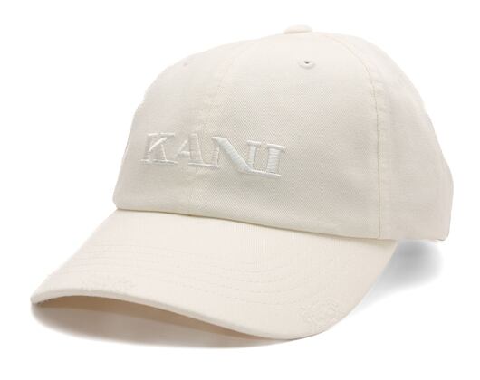 Kappe Karl Kani - Retro Distress Dad Cap - off white