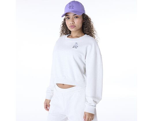 Damen Pullover New Era - MLB Essential Crewneck - LA Dodgers - Heather Grey