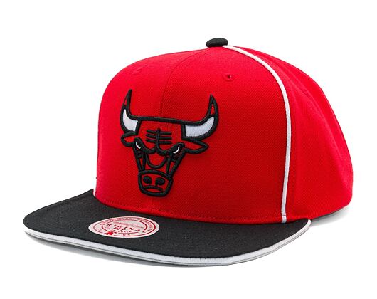 Kappe Mitchell & Ness - Chicago Bulls - Pipe Snapback - Red