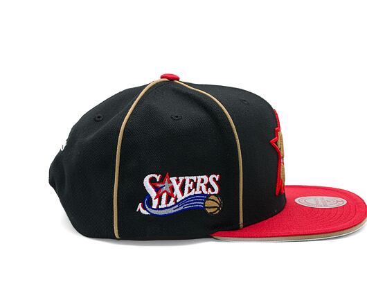 Kappe Mitchell & Ness - Philadelphia 76Ers - Pipe Snapback Hwc - Black