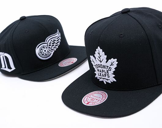 Kappe Mitchell & Ness - Toronto Maple Leafs - Evergreen Black White Snapback - Black