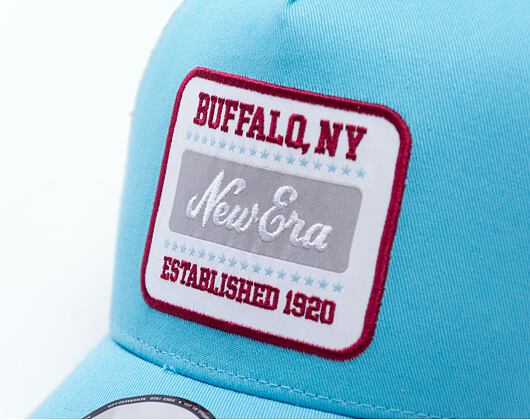 Kappe New Era - Branded Buffalo Patch 9FORTY Trucker - Blue