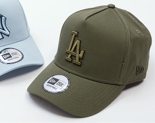 Kappe New Era - MLB Tonal Outline 9FORTY A-Frame - LA Dodgers - New Olive