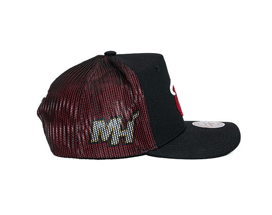 Kappe Mitchell & Ness - NBA Tremor Trucker - Miami Heat - Black