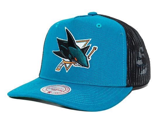Kappe Mitchell & Ness - NHL Tremor Trucker - San Jose Sharks - Teal
