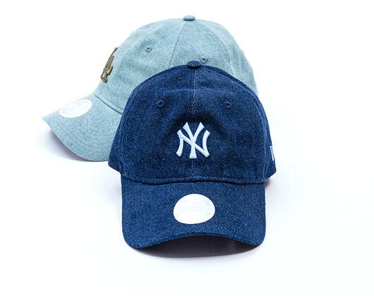 Damen Kappe New Era - MLB Denim 9TWENTY - NY Yankees - Navy / Blue