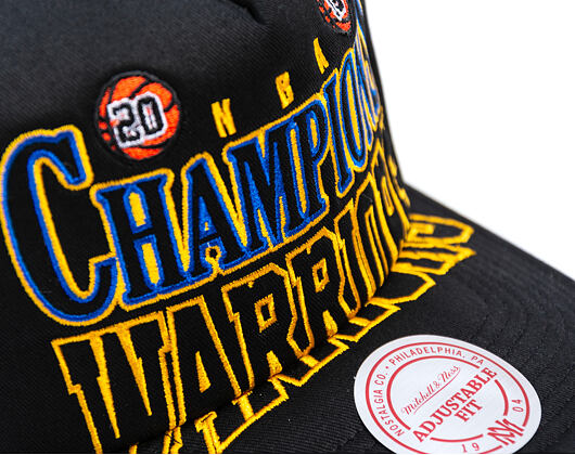 Kappe Mitchell & Ness - NBA Big Champ Trucker - Golden State Warriors - Black