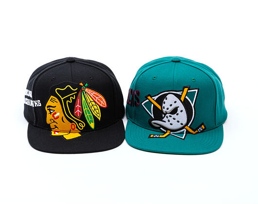 Kappe Mitchell & Ness - NHL Big Time Snapback - Chicago Blackhawks - Black