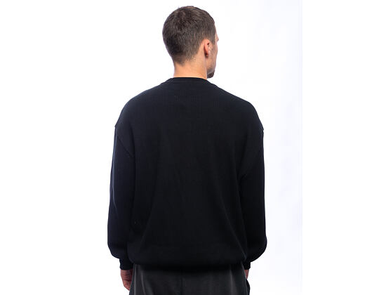 Pullover New Era - Branded Waffle Oversized Crewneck - Black