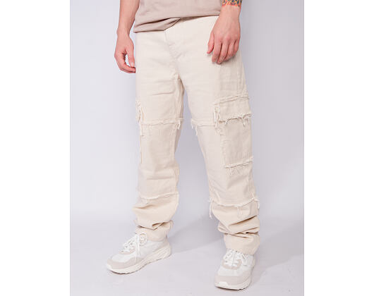 Hose Karl Kani - Og Fringed Baggy Cargo Pants - White