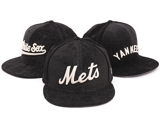 Kappe New Era - "MLB 59FIFTY Day - Velour" - NY Mets - Black