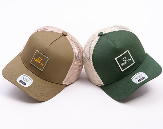 Kappe Brixton - Alpha Block X C Mp Mesh Cap - Ivy Green/Sand