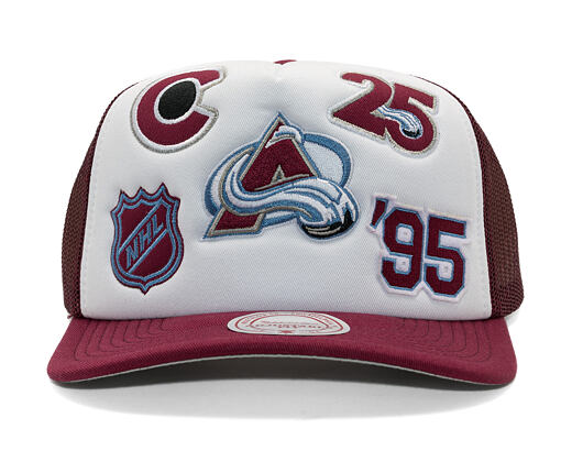 Kappe Mitchell & Ness - Gridlock Trucker - Colorado Avalanche - White
