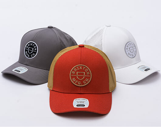 Kappe Brixton - Crest X Mp Mesh Cap - Phoenix Orange/Mojave