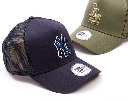 Kappe New Era - MLB Outline 9FORTY Trucker - NY Yankees - Navy