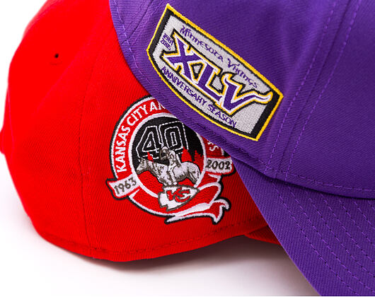 Kappe New Era - NFL Anniversary Patch 9SEVENTY Stretch-Snap - Minnesota Vikings - Purple