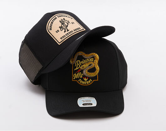 Kappe Brixton - Danforth C Np Mp Trucker Hat - Black/Black