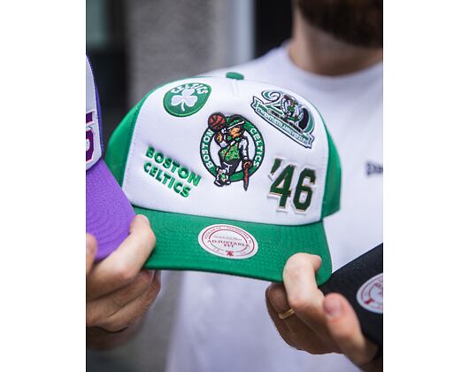 Kappe Mitchell & Ness - Gridlock Trucker - Boston Celtics - White