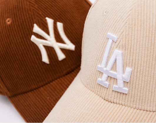 Kappe New Era - MLB Seasonal Cord 39THIRTY - LA Dodgers - Cream
