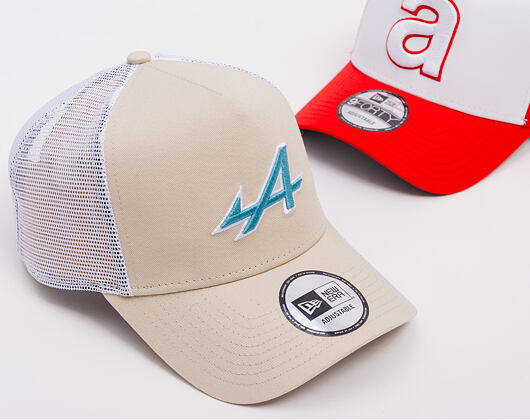 Kappe New Era - F1 Seasonal POP 9FORTY Trucker - Alpine Racing - Stone