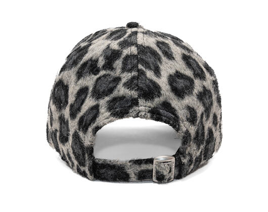 Damen Kappe New Era - MLB Cosy Animal - Snow Leopard Fleece 9FORTY - LA Dodgers - Grey / Black