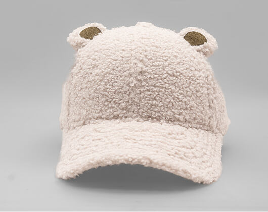 Kinder Kappe New Era - Winter Borg Teddy Fleece Ears 9FORTY - Stone