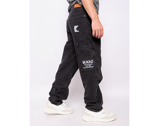 Hose Karl Kani - Retro Baggy Workwear Denim - vintage black