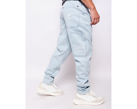 Hose Karl Kani - KK Retro Tapered Workwear Denim bleached blue