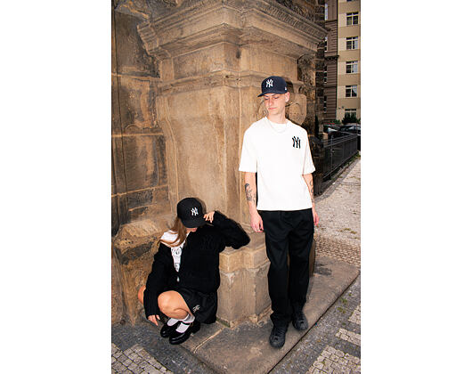 T-Shirt New Era - MLB Waffle Tee - NY Yankees - Off White