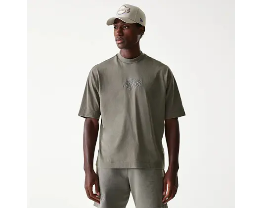T-Shirt New Era - NBA Washed Box Tee - LA Lakers - Grey