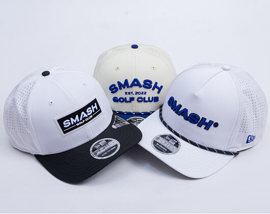 Basecap New Era - LIV Golf 9FORTY M-CROWN Perforated Rope - Smash - White