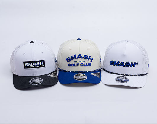 Basecap New Era - LIV Golf 9SEVENTY Stretch-Snap Wordmark - Smash - Cream