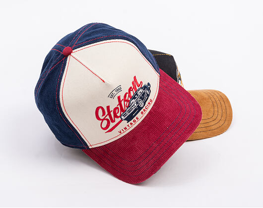 Kappe Stetson - Trucker Cap Vintage Racing - Wine/Off-White
