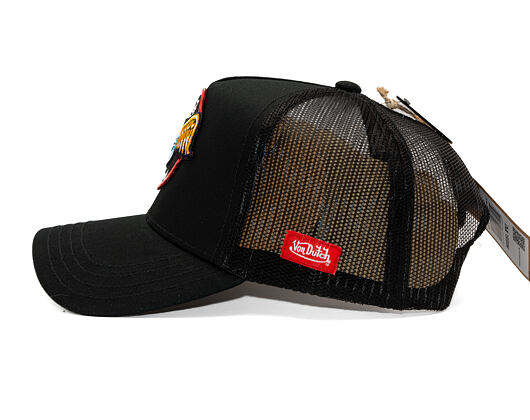 Kappe Von Dutch - Flying Eyeball Keep An Eye Out Trucker - Black