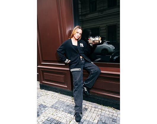 Strickpullover New Era - MLB Cardigan Knit - NY Yankees - Black