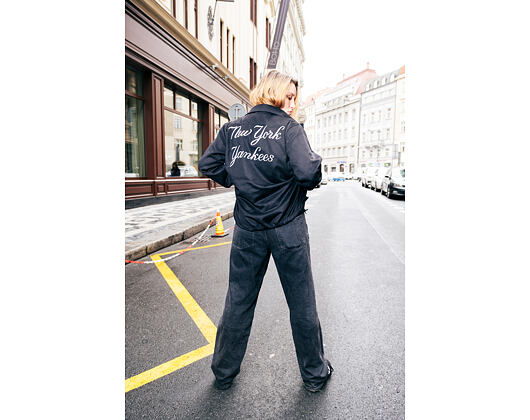 Jacke New Era - Wool Coaches Jacket - NY Yankees - Black / White