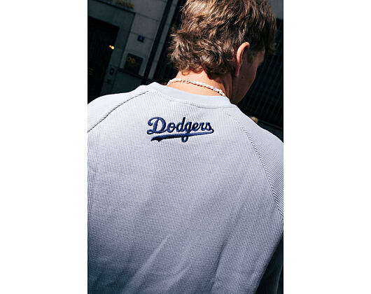 T-Shirt New Era - MLB Waffle Tee - LA Dodgers - Grey