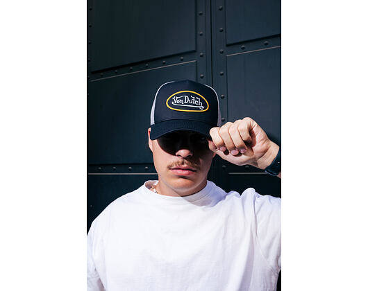Kappe Von Dutch - Trucker - Classic Logo Black/Grey