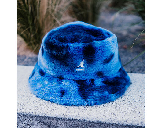 Kangol - Faux Fur Bucket - Blue Iridescent Clouds