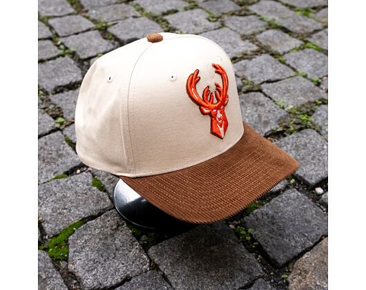 Kappe Mitchell & Ness - Tawny Pro Crown - Milwaukee Bucks - Sand/Brown