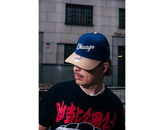 Kappe Mitchell & Ness - Sand Storm Classic Red - Chicago Bulls - Navy/Sand