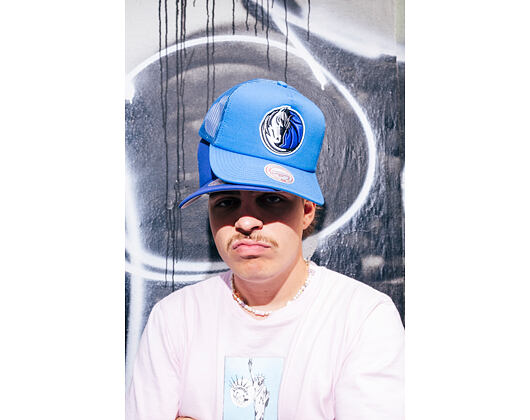 Kappe Mitchell & Ness - Dallas Mavericks - Evergreen Trucker - Blue