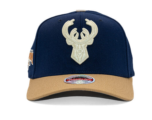 Kappe Mitchell & Ness - Sand Storm Classic Red - Milwaukee Bucks - Navy/Sand