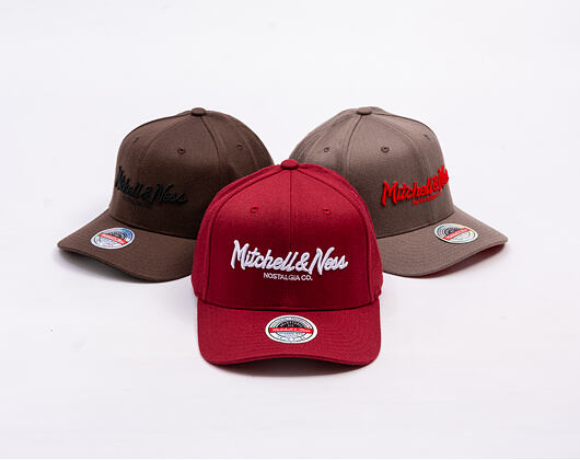 Kappe Mitchell & Ness - Branded Pinscript Classic Red - Burgundy / White