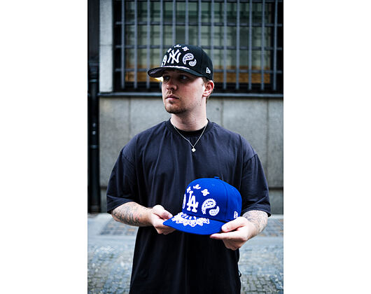 Kappe New Era - MLB Paisley Bandana 59FIFTY - LA Dodgers - Dark Royal