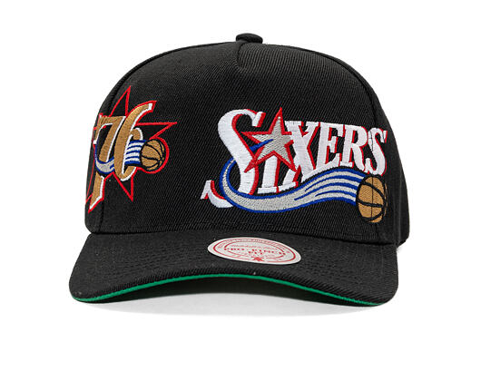 Kappe Mitchell & Ness - NBA Busted Pro HWC - Philadelphia 76Ers - Black
