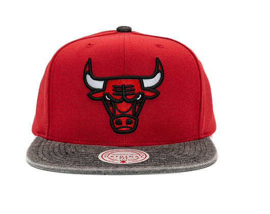 Kappe Mitchell & Ness - NBA Denim Patchwork - Chicago Bulls - Red