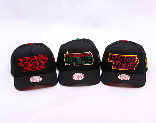 Kappe Mitchell & Ness - NBA Class Act Pro - Miami Heat - Black